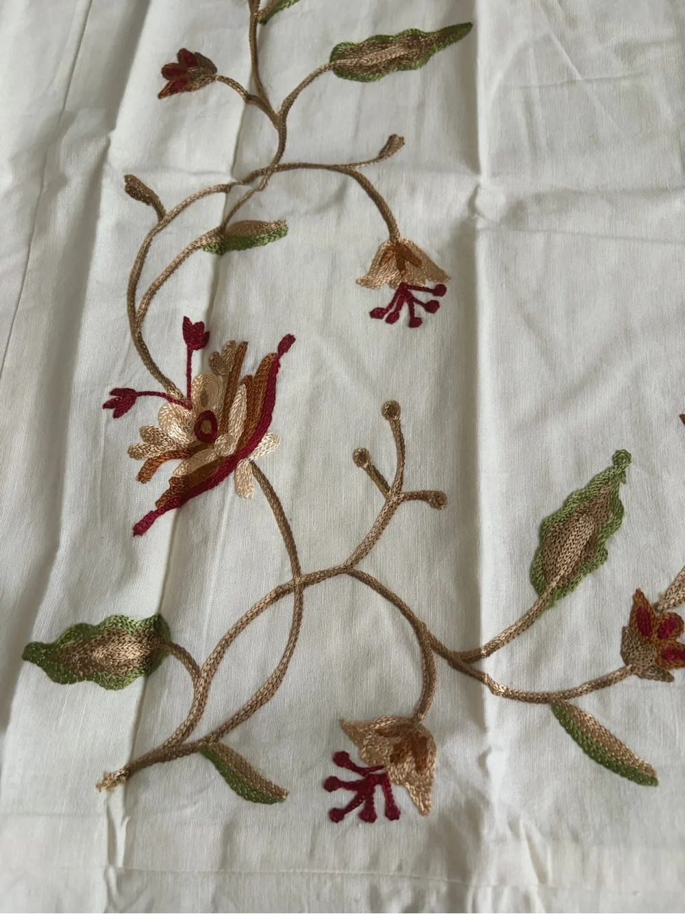 Pottery Barn cream linen